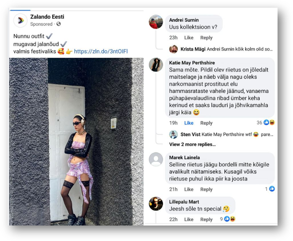 Jälgi ka kommentaare reklaamis