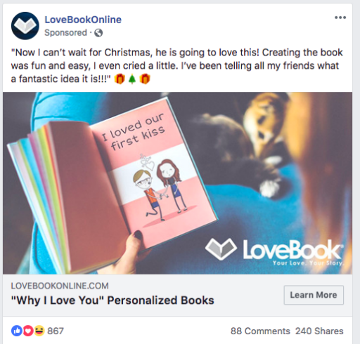 Facebooki jõulureklaam