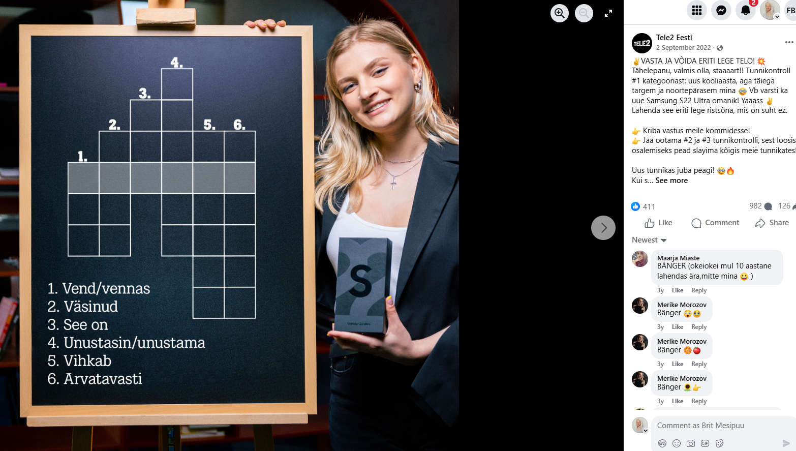 Tele2 segane tekst, sotsiaalmeedia viga