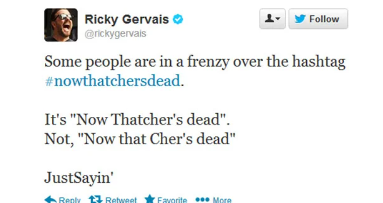 Hashtag nowthatchersead