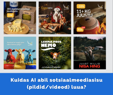 Kuidas AI abil sotsiaalmeediasisu (pildidvideod) luua