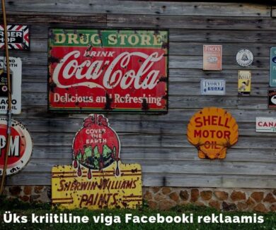Üks kriitiline viga Facebooki reklaamis